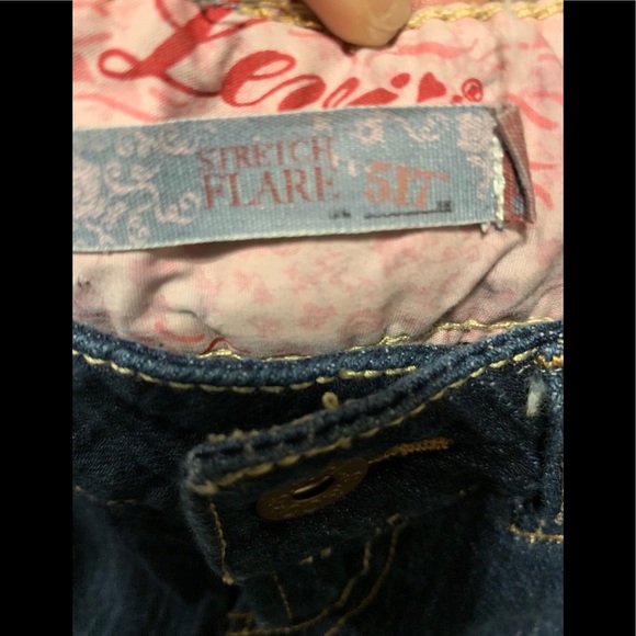 LEVIS STRETCH 517 Flair SZ 8 & SZ 10 regular 2 pc - Picture 4 of 10